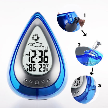 (Copy) Drop Shaped Digital Alarm Clock - Modern LED Display